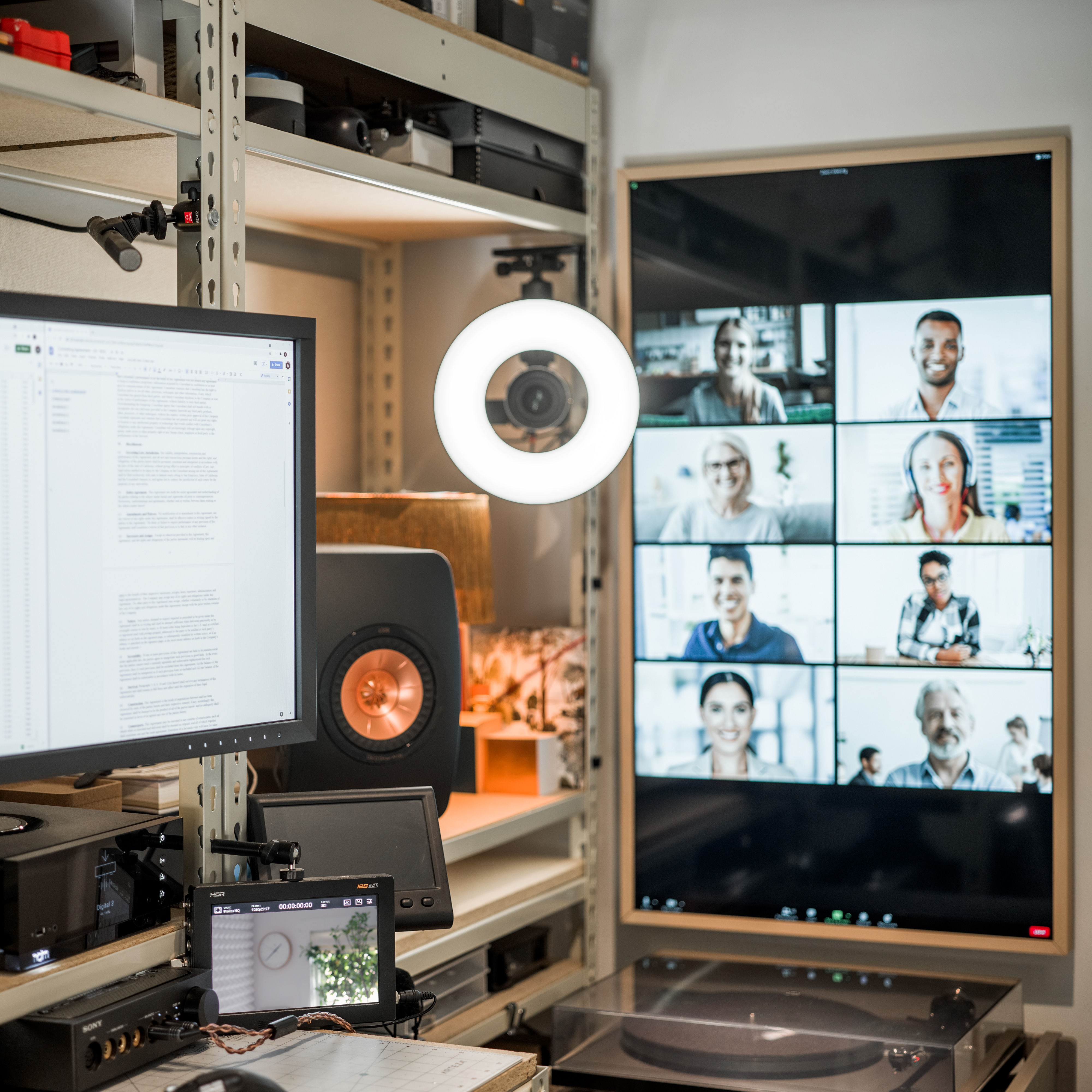 Brooklyn Study - Room Sized Video Conferencing on Zoom (Credit: SDO)